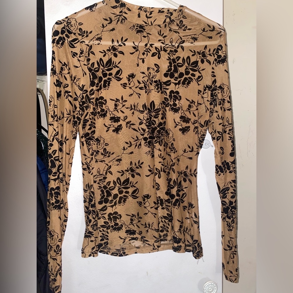 Floral Print Slim Tee
